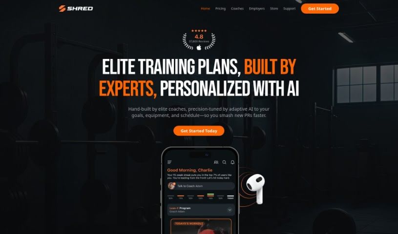 Screenshot of Shred App