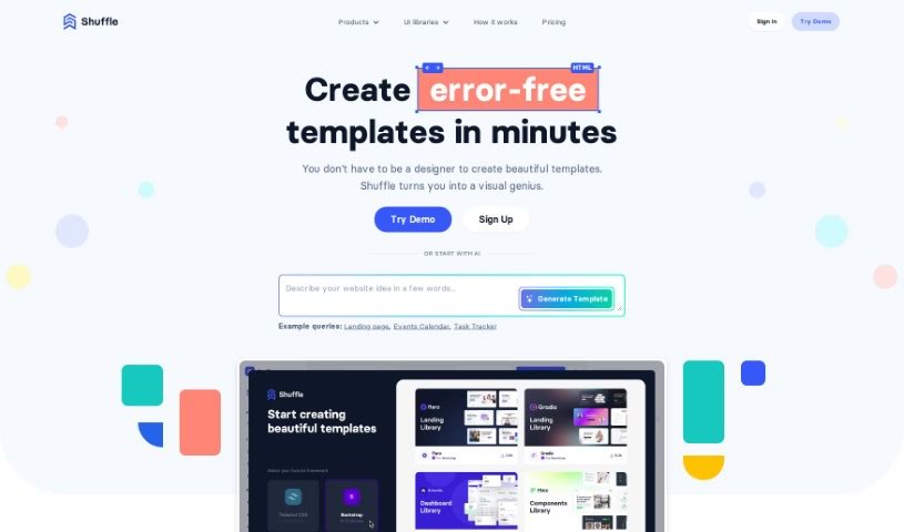 Screenshot of Shuffle