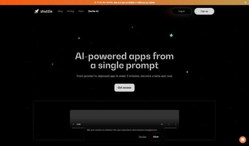 Screenshot of Shuttle