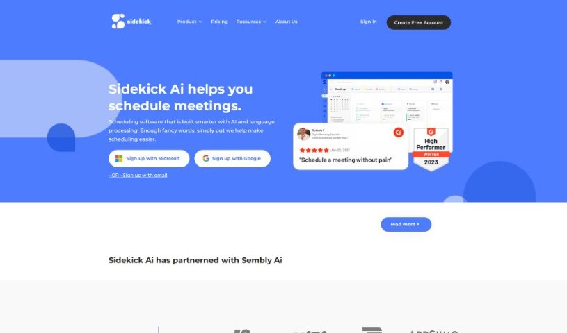 Screenshot of Sidekick Ai