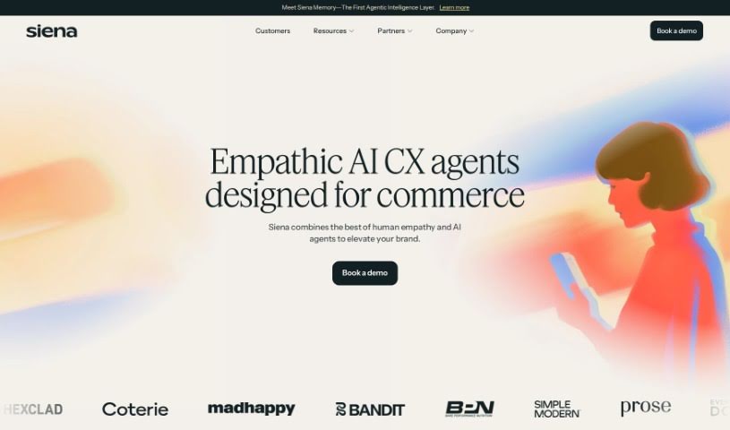 Screenshot of Siena AI