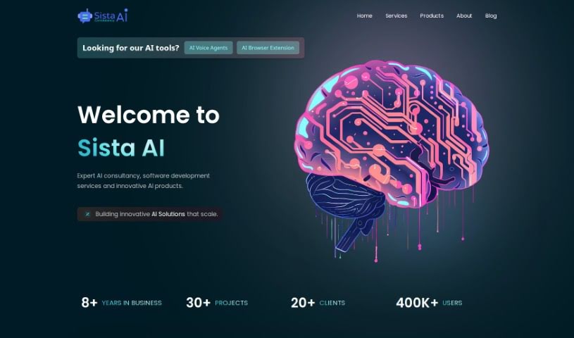 Screenshot of Sista AI