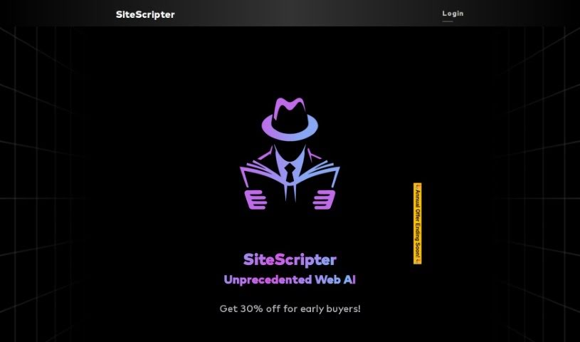 Screenshot of Sitescripter AI
