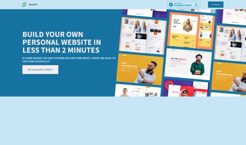 Screenshot of Sitesgpt Ai