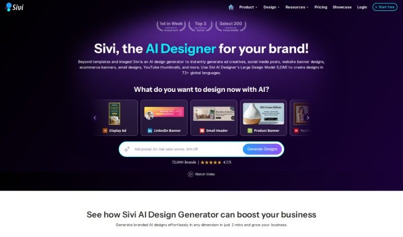 Screenshot of Sivi AI