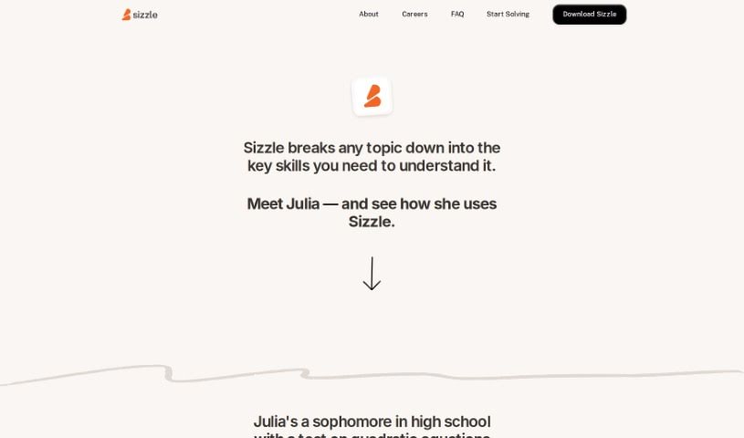 Screenshot of Sizzle Ai