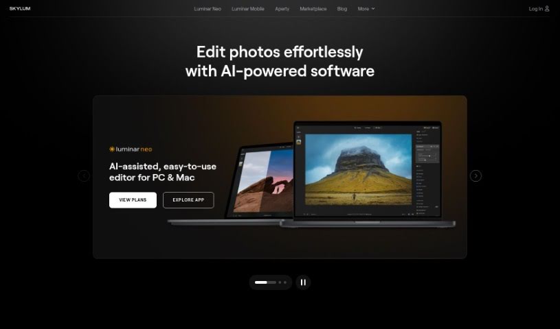 Screenshot of Skylum