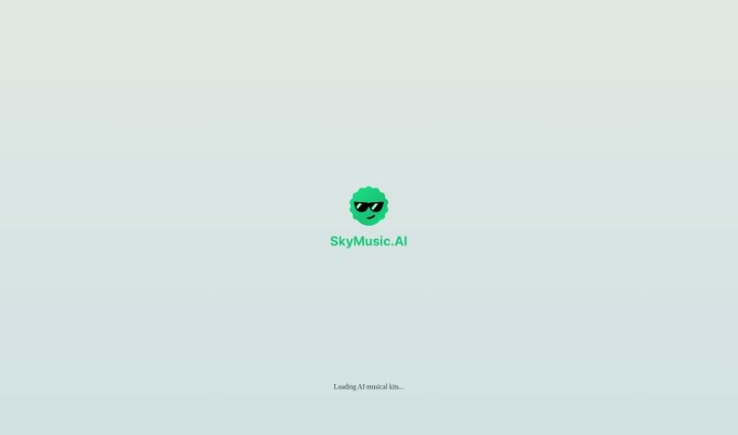 Screenshot of Skymusic.ai