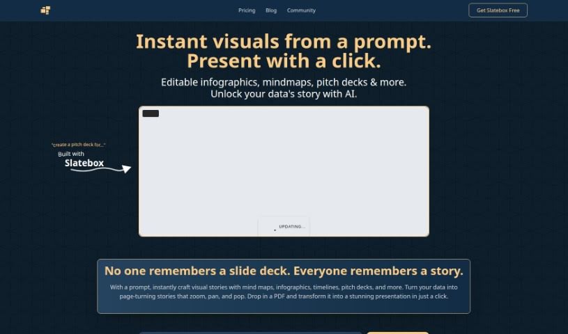 Screenshot of Slatebox