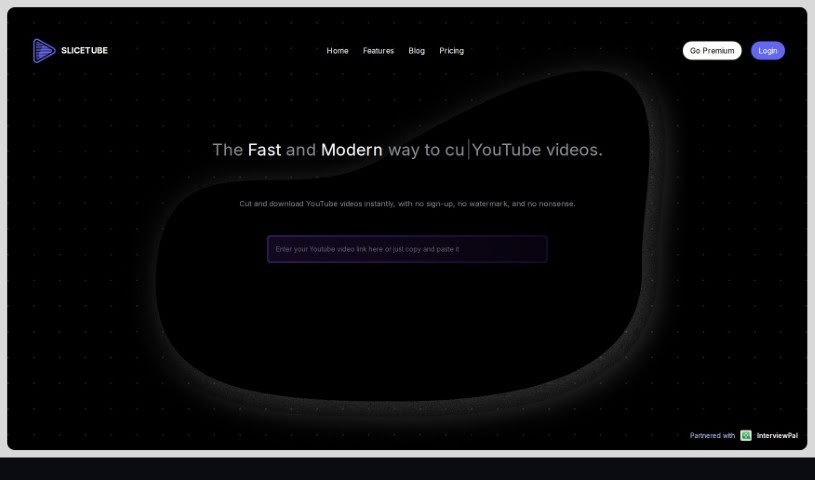 Screenshot of Slicetube