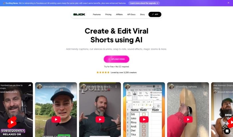 Screenshot of Slick.is