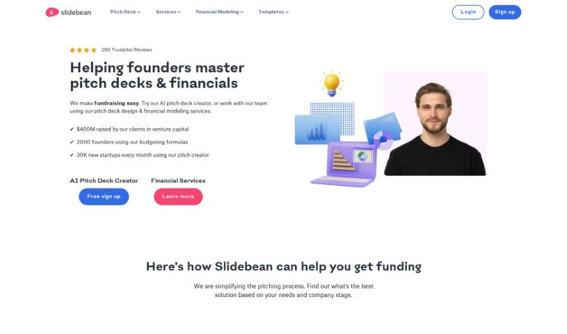 Screenshot of Slidebean