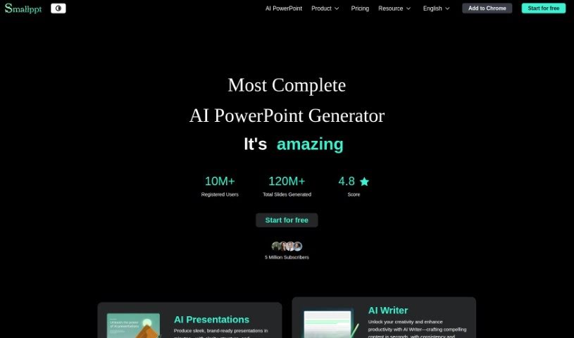 Screenshot of Smallppt