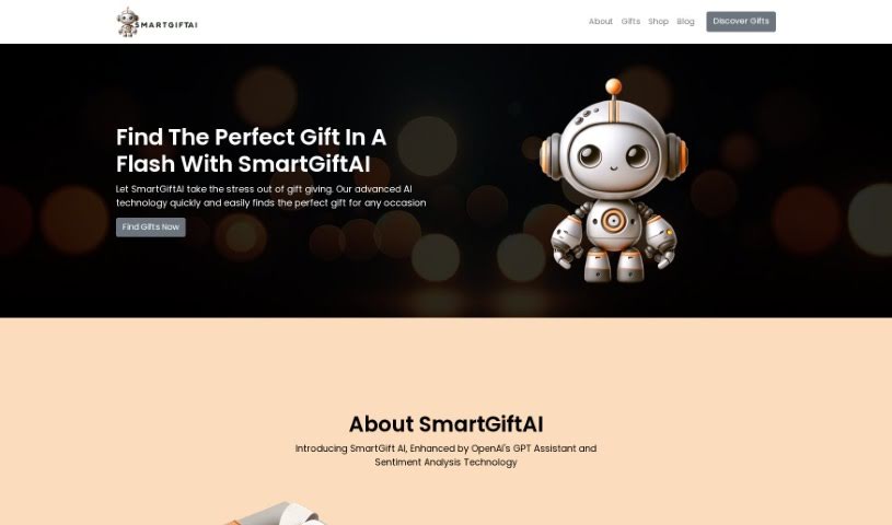 Screenshot of Smart Gift AI