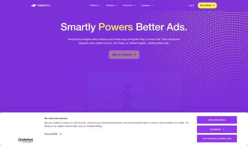 Screenshot of Smartly.io