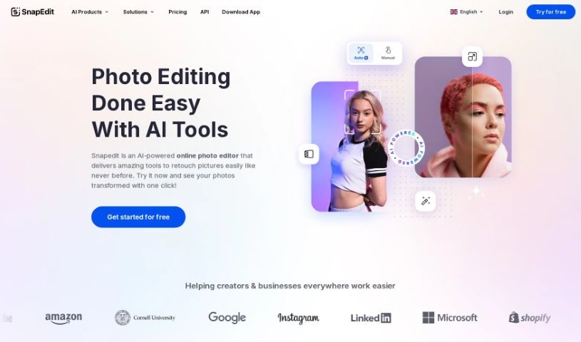 Screenshot of SnapEdit