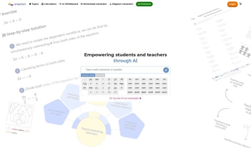 Screenshot of SnapXam