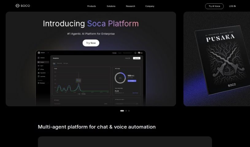 Screenshot of Soca AI