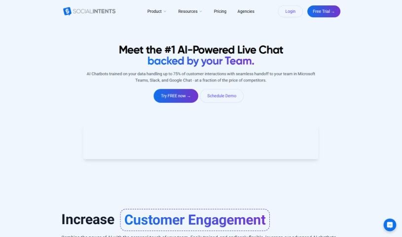 Screenshot of Social Intents