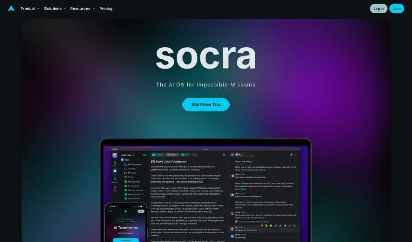 Screenshot of Socra