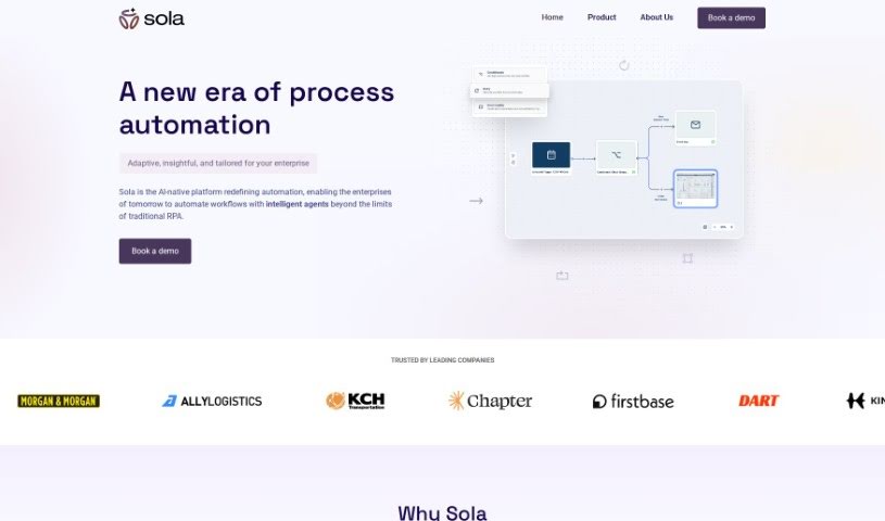 Screenshot of Sola Solutions