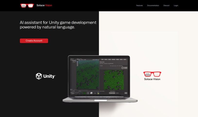 Screenshot of Solace Vision