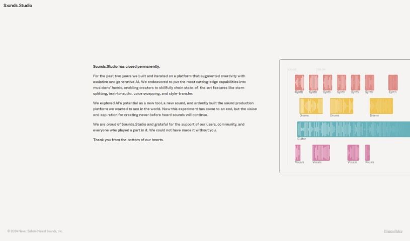 Screenshot of Sounds Studio