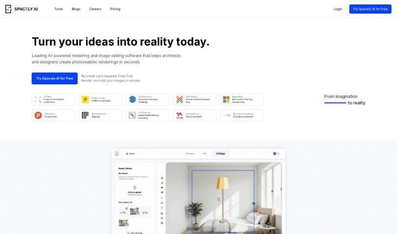 Screenshot of Spacely AI