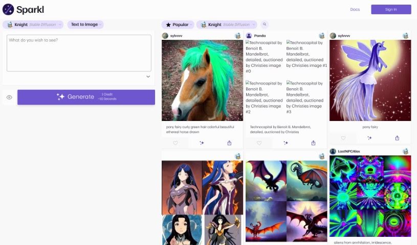 Screenshot of Sparkl