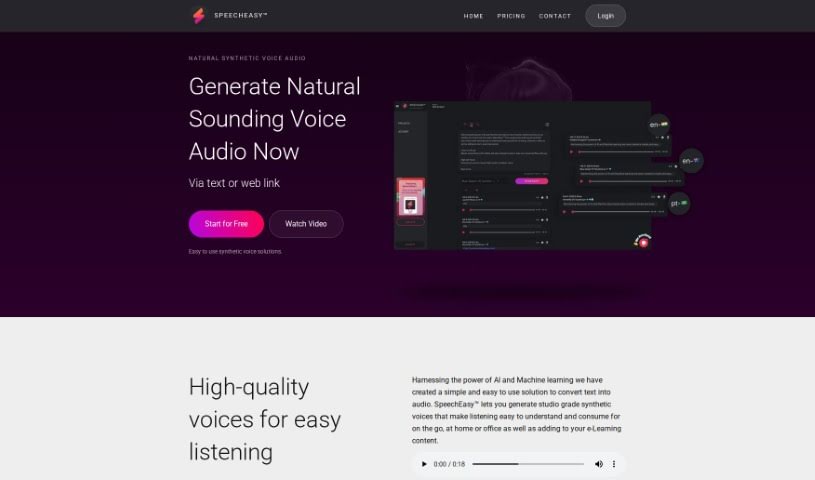 Screenshot of Speecheasy