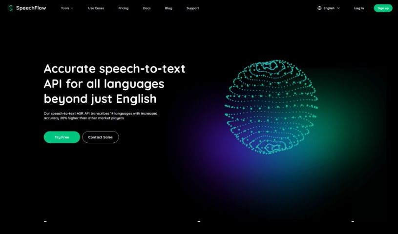 Screenshot of SpeechFlow