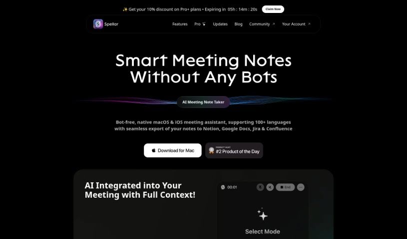 Screenshot of Spellar AI