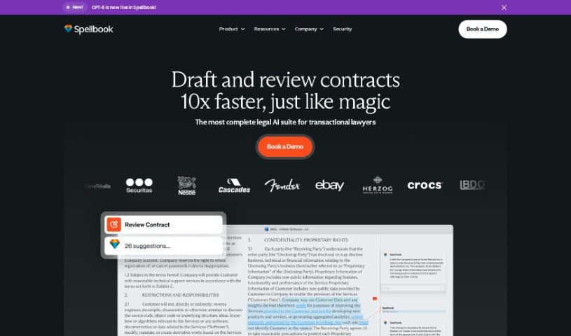 Screenshot of Spellbook