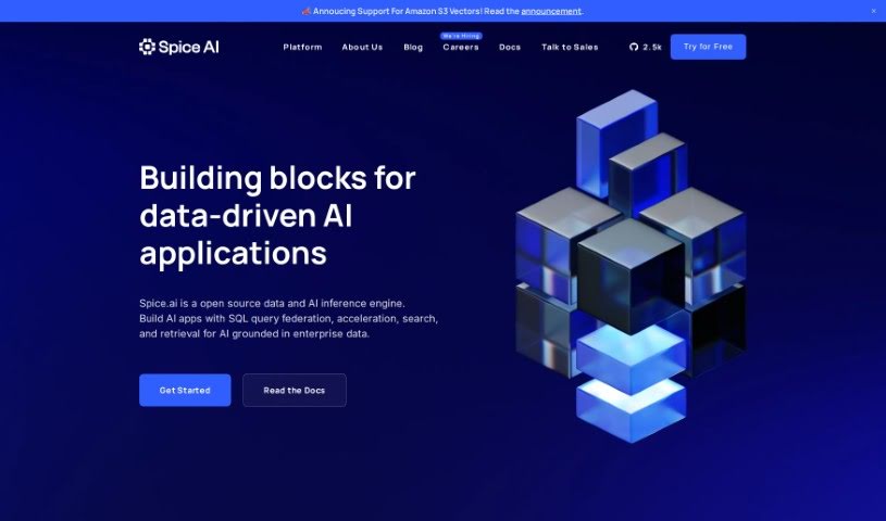 Screenshot of Spice AI