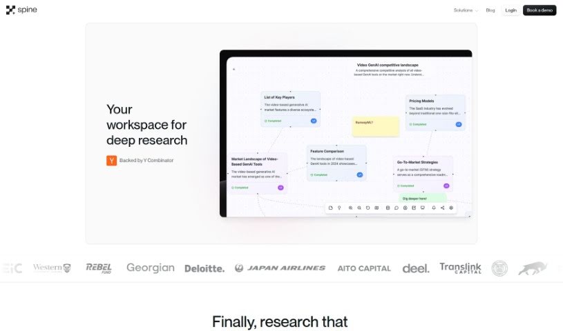 Screenshot of Spine AI