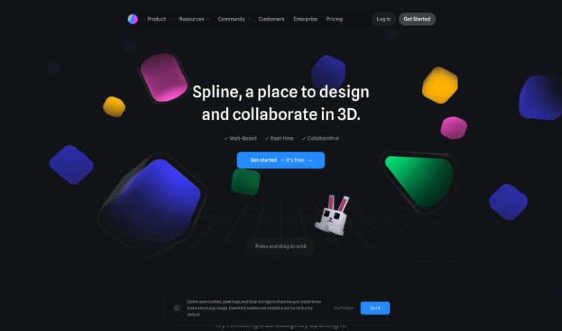 Screenshot of Spline AI