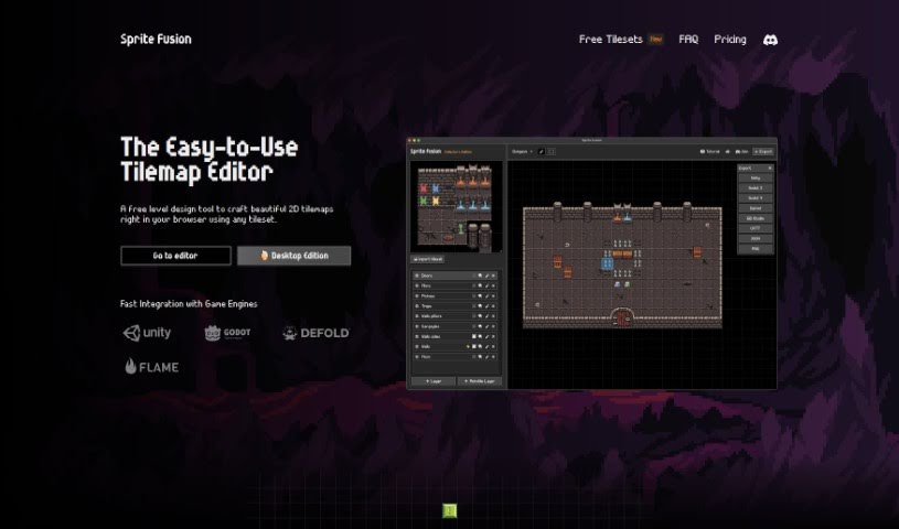 Screenshot of Sprite Fusion