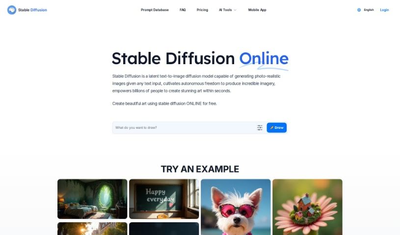 Screenshot of Stable Diffusion