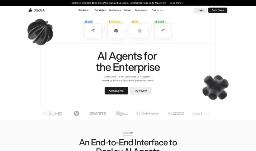 Screenshot of Stack AI