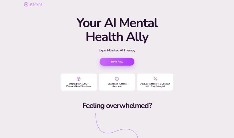 Screenshot of Stamina AI