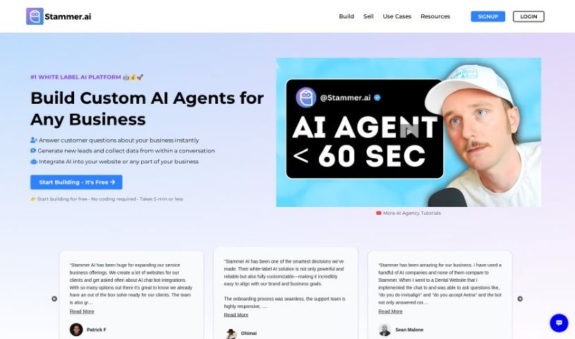 Screenshot of Stammer AI