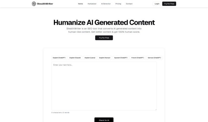 Screenshot of Stealthwriter
