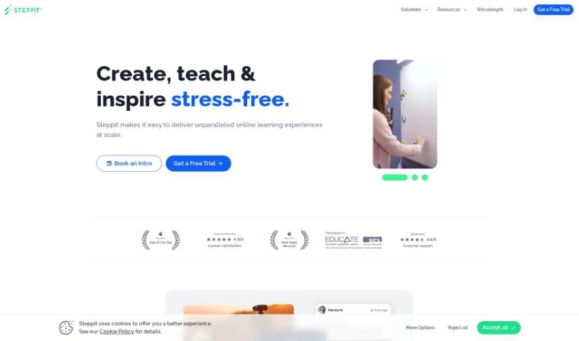 Screenshot of Steppit