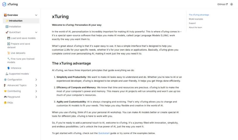 Screenshot of Stochastic AI Xturing