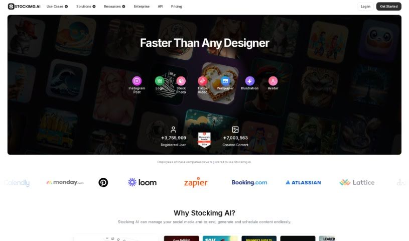 Screenshot of Stockimg AI