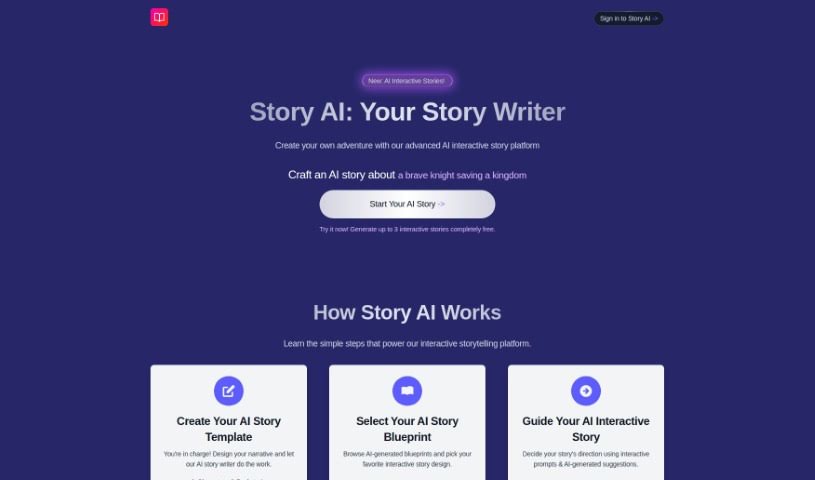 Screenshot of Story Ai