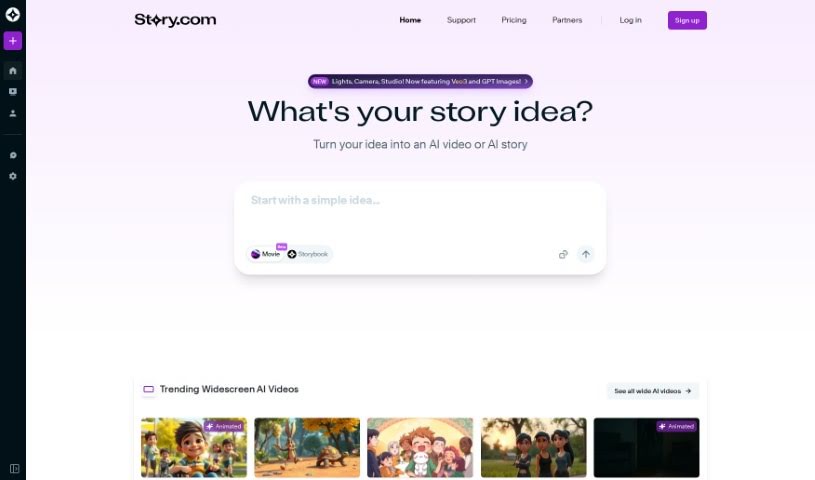 Screenshot of Story.com