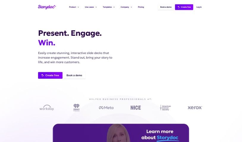 Screenshot of Storydoc