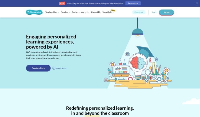 Screenshot of Storywizard.ai