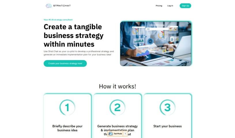 Screenshot of StratChat